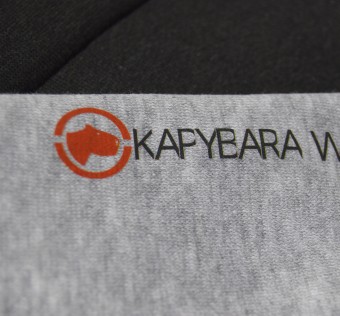 Dětská mikina Kapybara wear – Family renglan (black/grey)