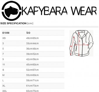 Dětská mikina Kapybara wear – Family renglan (black/grey)