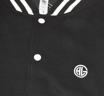 Mikina HL GHETTO Varsity Jacket - Logo (blc/white)