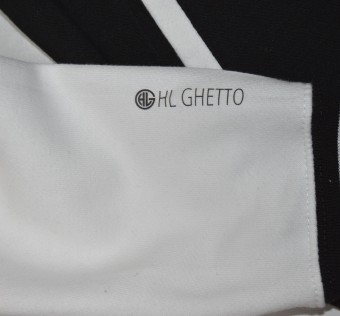 Mikina HL GHETTO Varsity Jacket - Logo (blc/white)