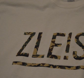 Tričko ZLE! - SB woodland WHITE