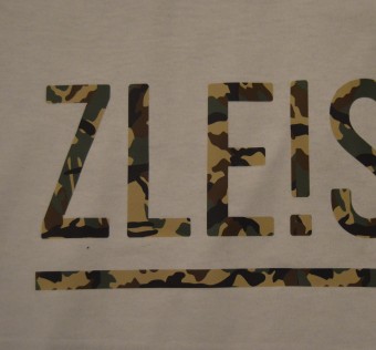 Tričko ZLE! - SB woodland WHITE