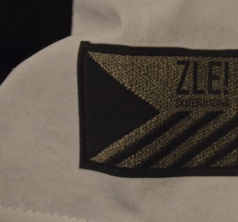 Tričko ZLE! - SB woodland WHITE